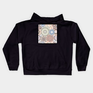 Seamless pattern with floral mandala. Kids Hoodie